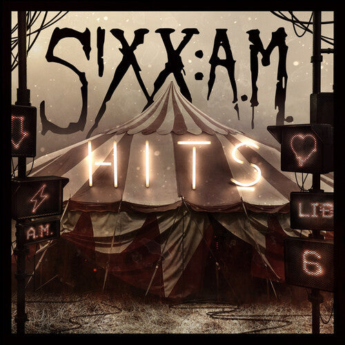 Sixx: A.M. - Hits (Translucent Red with Black Smoke Vinyl) (Colored Vinyl, Red, Black, 180 Gram Vinyl) (2 Lp's) [Vinyl] (ONLINE ORDER ONLY)