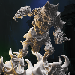 3D Printed Nafarrate Skeletons Army Skeletal Werewolf Set 28mm 32mm D&D (Online Only)