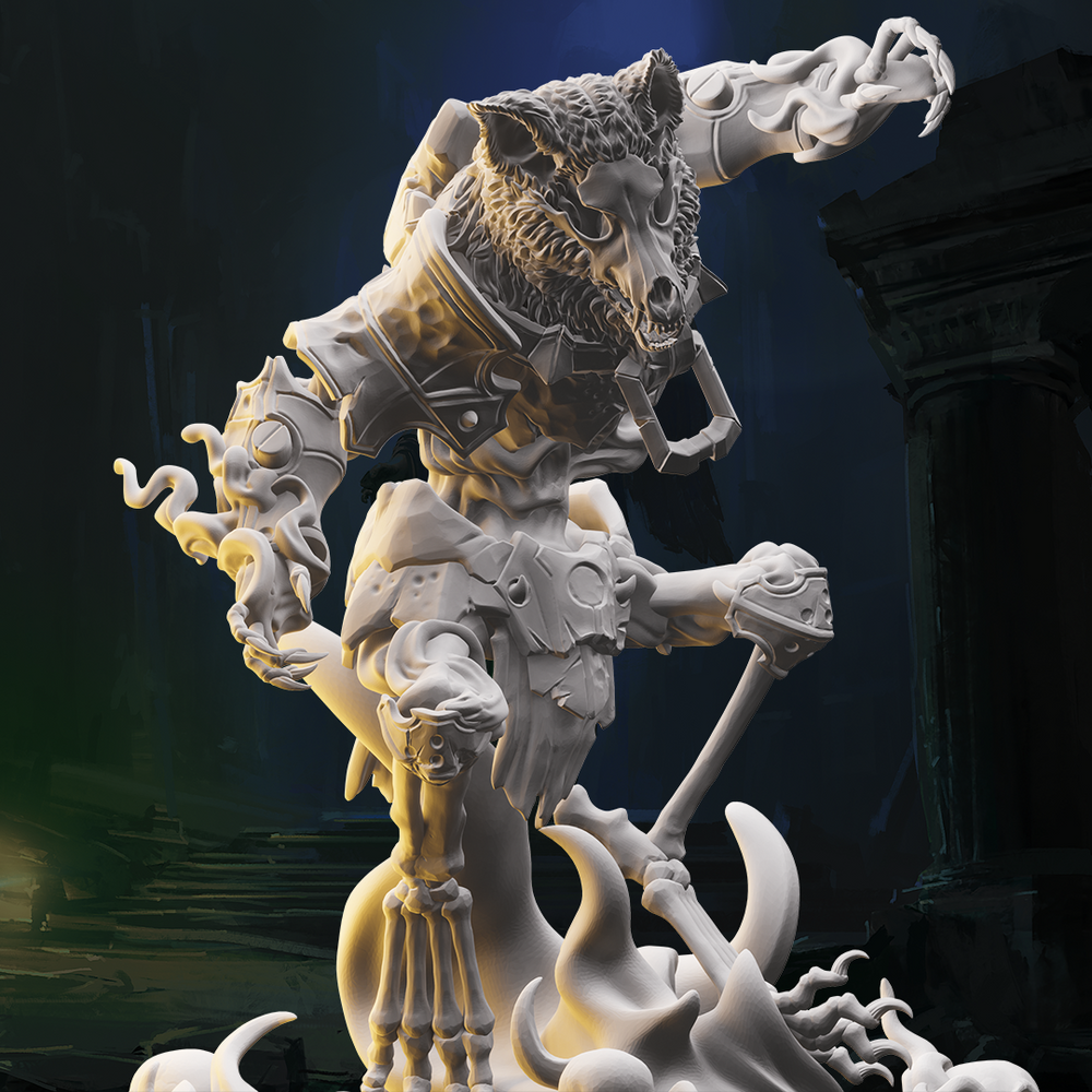 3D Printed Nafarrate Skeletons Army Skeletal Werewolf Set 28mm 32mm D&D (Online Only)
