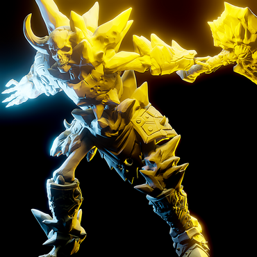 3D Printed Nafarrate Armored Skeletons Axe Skeleton 28mm 32mm D&D (Online Only)