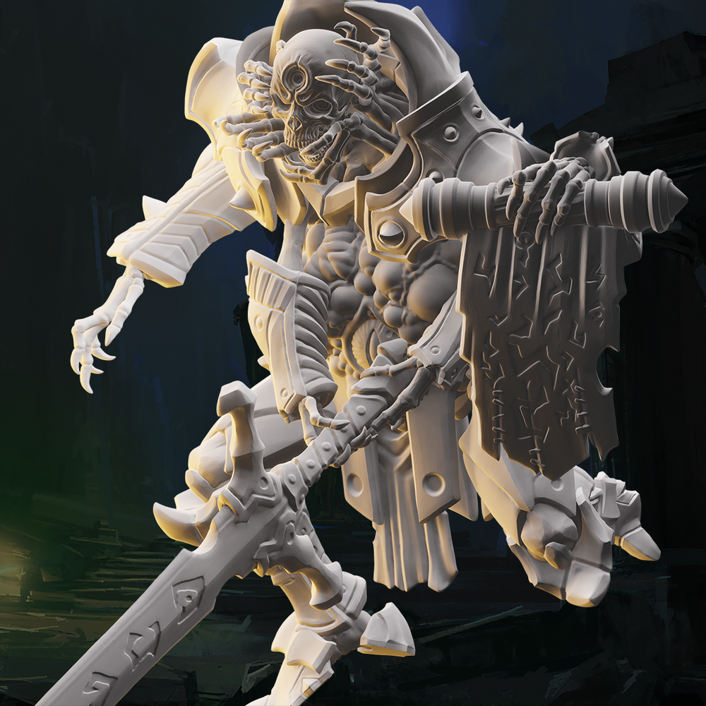 3D Printed Nafarrate Skeleton Berserker Skeletons Army 28mm 32mm D&D (Online Only)