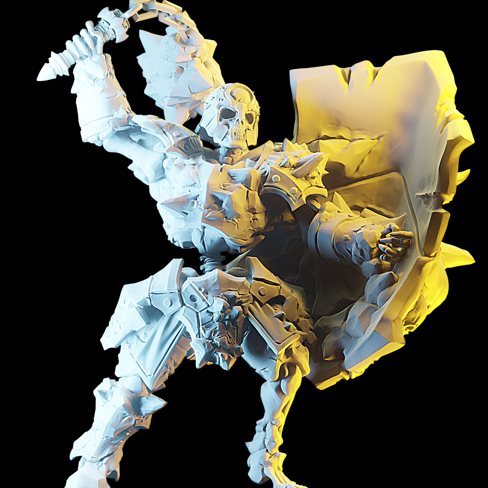 3D Printed Nafarrate Skeleton Defender Skeletons Army 28mm 32mm D&D (Online Only)