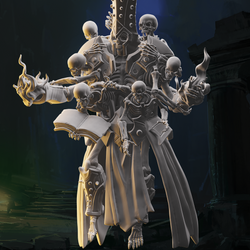 3D Printed Nafarrate Skeleton Wizard Skeletons Army 28mm 32mm D&D (Online Only)