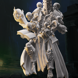 3D Printed Nafarrate Skeleton Wizard Skeletons Army 28mm 32mm D&D (Online Only)