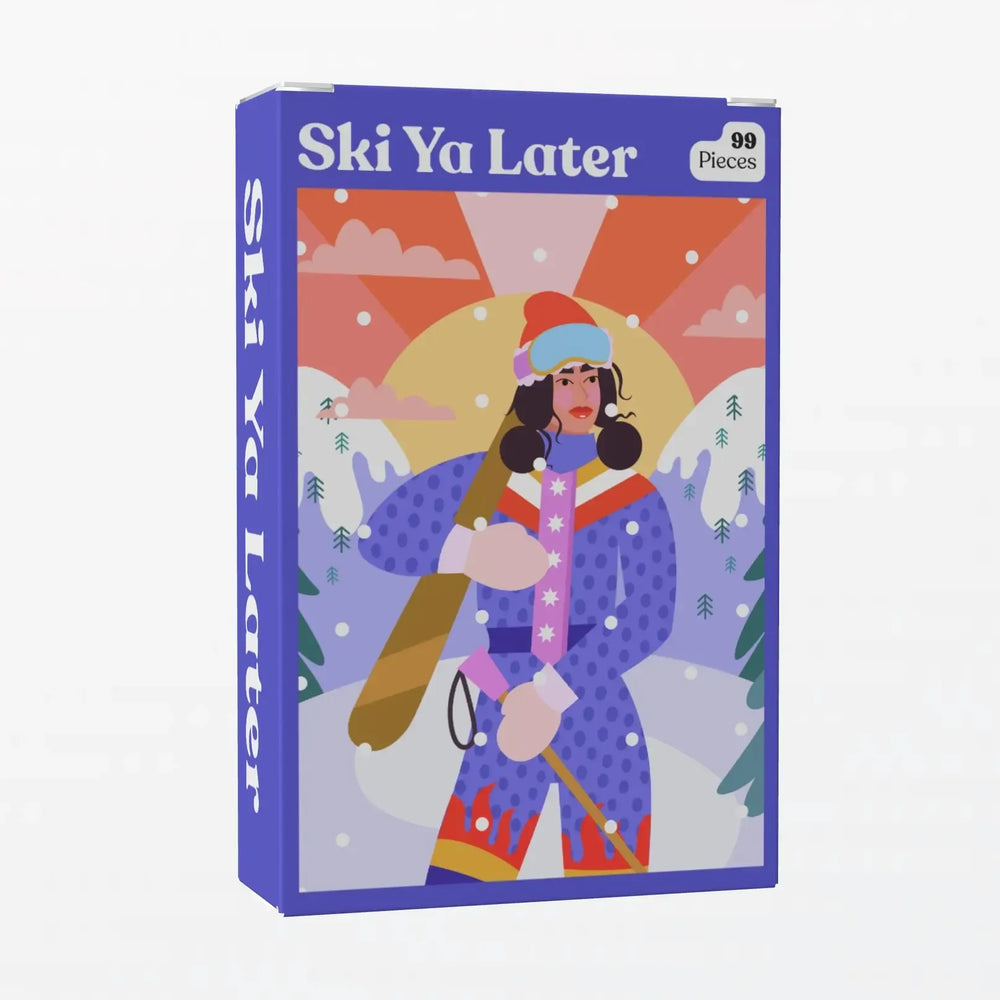 Ski Ya Later 99 Piece Mini Jigsaw Puzzle Puzzledly (ONLINE ORDER ONLY)