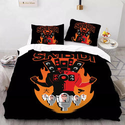 Skibidi Toilet Bedding Set Pattern Quilt Cover Without Filler (Online Order Only)