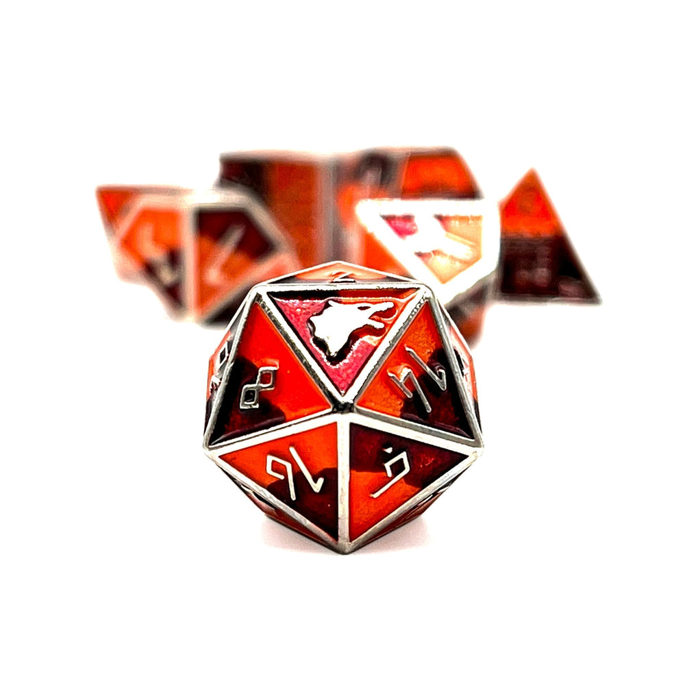 Skoll - Norse Themed Metal Dice Set (Online Only)