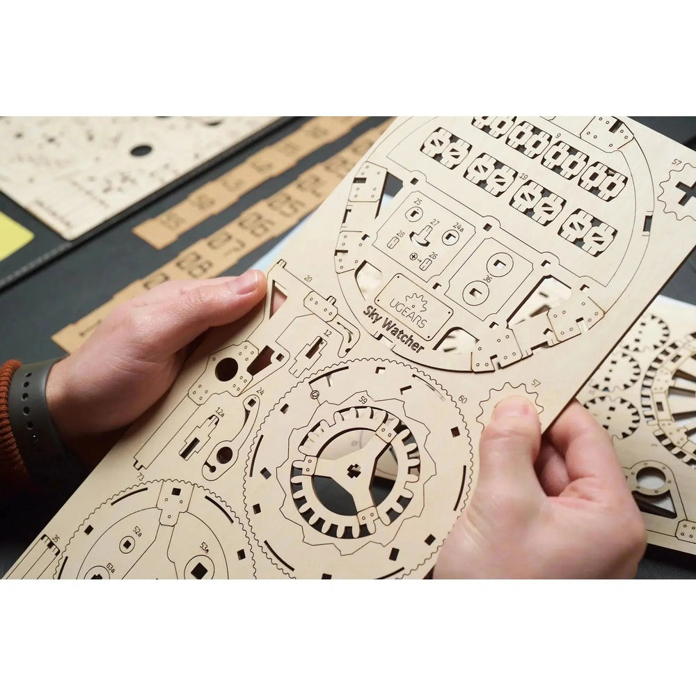 Sky Watcher Tourbillon Table Clock 3D Wood Model Kit UGEARS (ONLINE ORDER ONLY)
