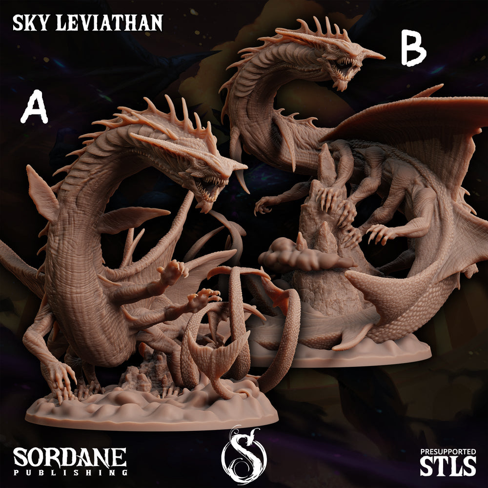 3D Printed Sordane Publishing Sky Leviathan Monster Mayhem II 28 32mm D&D (Online Only)