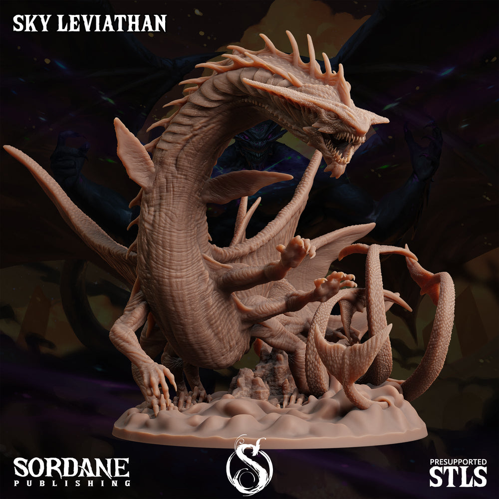 3D Printed Sordane Publishing Sky Leviathan Monster Mayhem II 28 32mm D&D (Online Only)