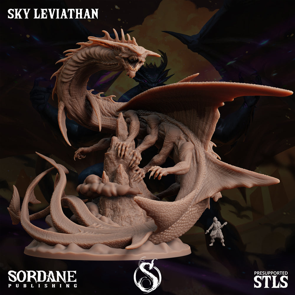 3D Printed Sordane Publishing Sky Leviathan Monster Mayhem II 28 32mm D&D (Online Only)
