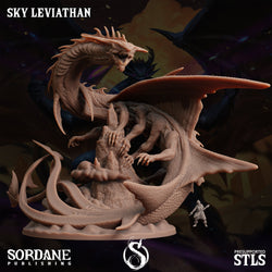3D Printed Sordane Publishing Sky Leviathan Monster Mayhem II 28 32mm D&D (Online Only)