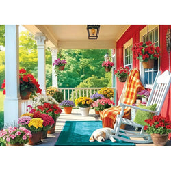 Sleeping on the Porch 24 Connecting Pieces Jigsaw Puzzle Eurographics