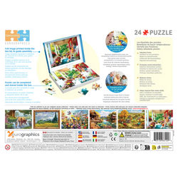Sleeping on the Porch 24 Connecting Pieces Jigsaw Puzzle Eurographics