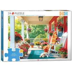 Sleeping on the Porch 24 Connecting Pieces Jigsaw Puzzle Eurographics