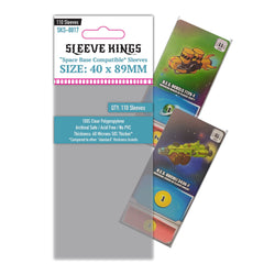 "Space Base" Compatible Card Sleeves (40x89mm) 110 Pack, 60 Micron, SKS-8817