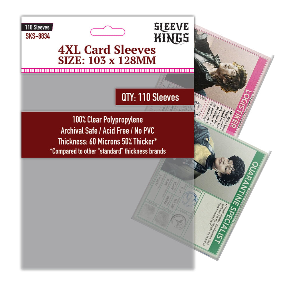 4XL Game Card Sleeves (103x128mm) 110 Pack, 60 Micron, SKS-8834