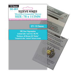 "Blood Bowl" Compatible Sleeves (78x113mm) 110 Pack, 60 Micron, SKS-8819