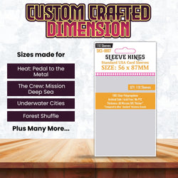 Sleeve Kings Standard USA Card Sleeves (56x87mm) - 110 Pack, SKS-8807
