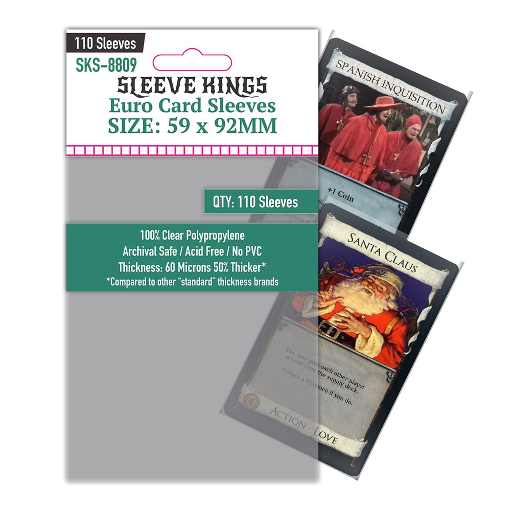 Sleeve Kings Euro Card Sleeves (59x92mm) - 110 Pack, -SKS-8809