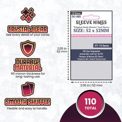 "Kingdom Death Monster" Game Card Sleeves (52x52mm) 110 Pack, 60 Micron, SKS-8805