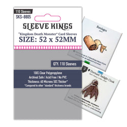 "Kingdom Death Monster" Game Card Sleeves (52x52mm) 110 Pack, 60 Micron, SKS-8805