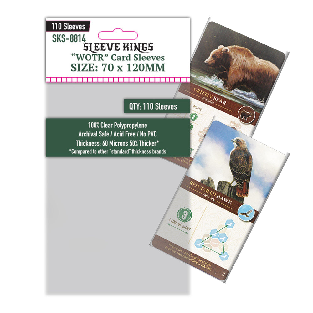 "WOTR" Card Sleeves (70x120mm) 110 Pack, 60 Micron, SKS-8814