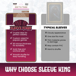 "Hogwarts Battle" Compatible Large Sleeves (76x76mm) 110 Pack, 60 Micron, SKS-8826