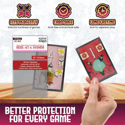"Space Alert" Compatible Large Card Sleeves (67x103mm) 110 Pack, 60 Micron, SKS-8829