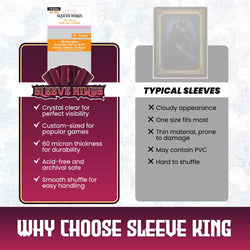 9XL Game Card Sleeves (60x130mm) 110 Pack, 60 Microns, SKS-8846