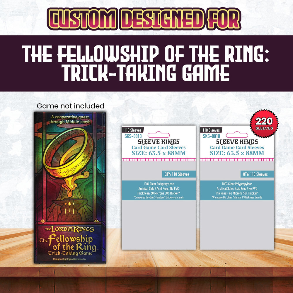 "The Fellowship of the Ring: Trick-Taking Game" Compatible Card Sleeve Bundle (8810 x 2)