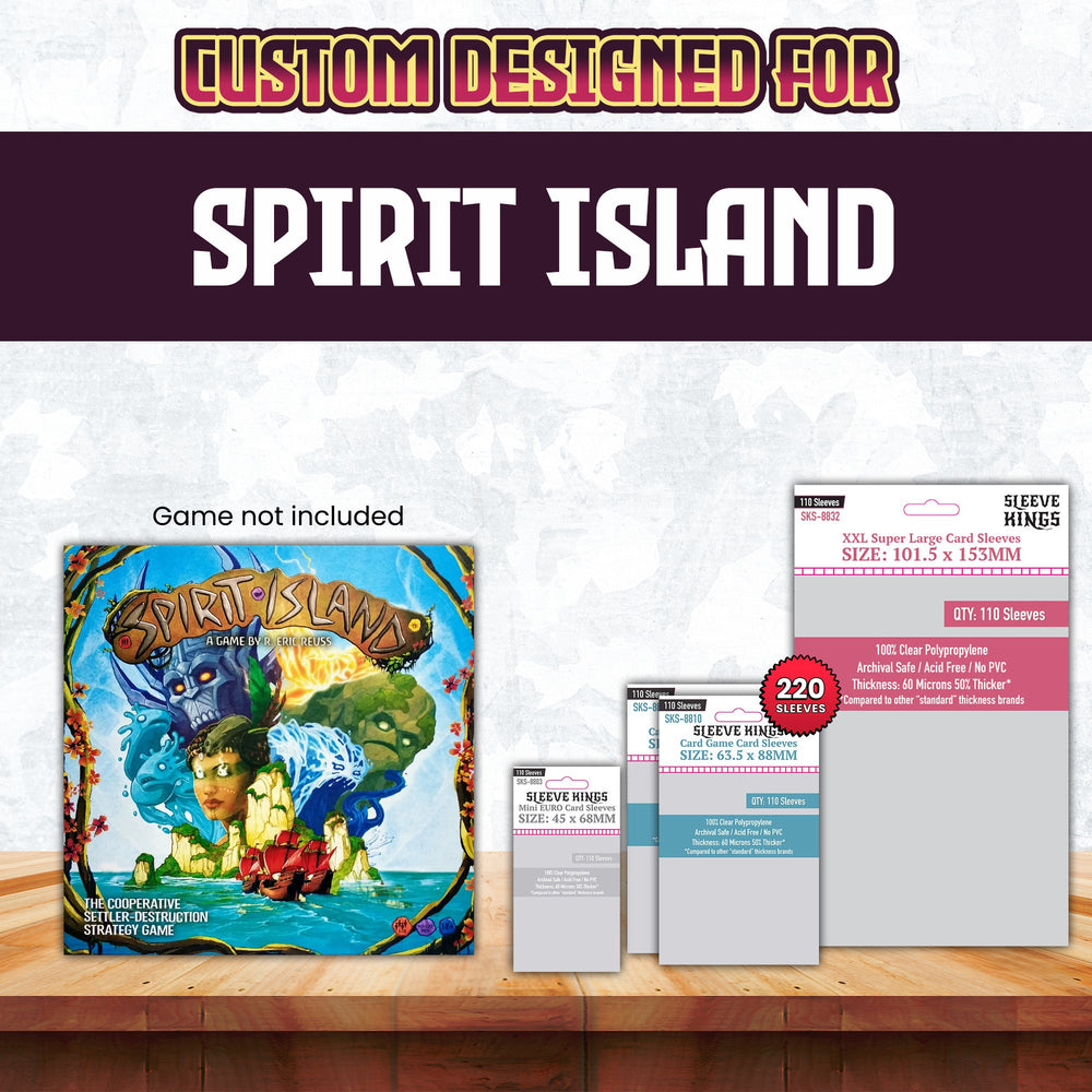 "Spirit Island" Compatible Sleeve Bundle (8803 X 1 + 8810 X 2 + 8832 X 1)