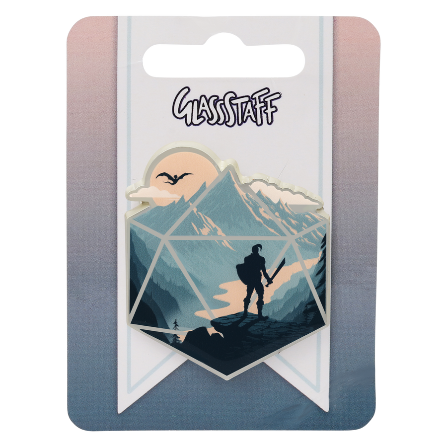 Enamel Pin: D20 Champion (ONLINE ORDER ONLY)
