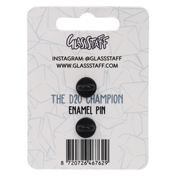 Enamel Pin: D20 Champion (ONLINE ORDER ONLY)