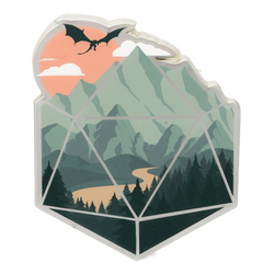 Enamel Pin: Scenic D20 (ONLINE ORDER ONLY)
