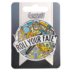 Enamel Pin: Roll Your Fate D20 Large Spinner (ONLINE ORDER ONLY)