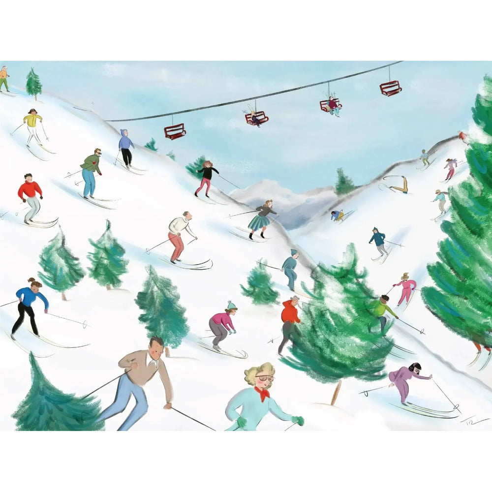 Slippery Slopes by Tug Rice 500 Piece Jigsaw Puzzle NYPC