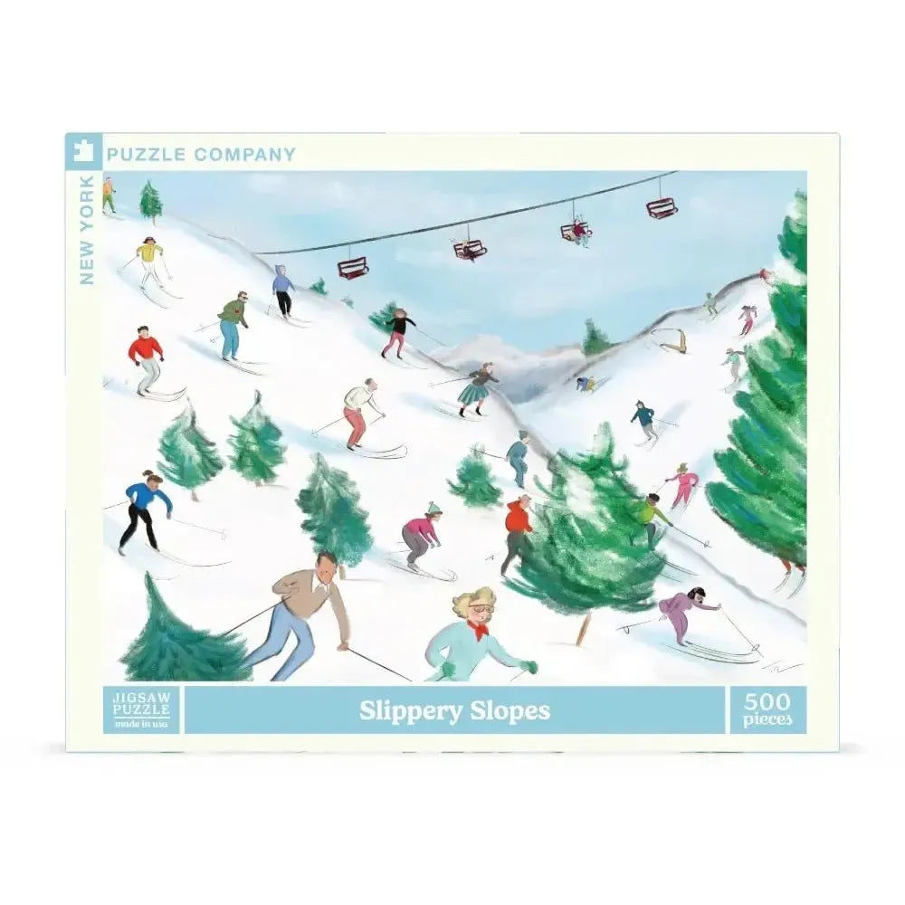 Slippery Slopes by Tug Rice 500 Piece Jigsaw Puzzle NYPC