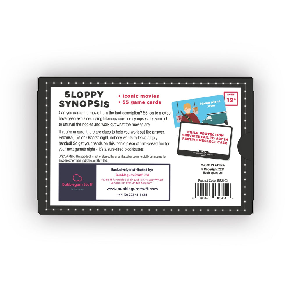 Sloppy Synopsis: Movie Edition (ONLINE ORDER ONLY)