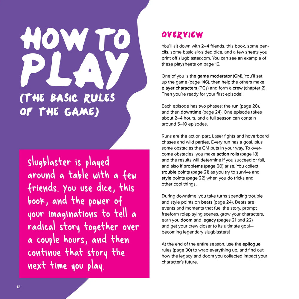 Slugblaster: Rulebook (ONLINE ORDER ONLY)