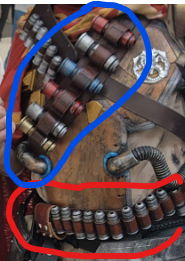 Leather Shell Bandolier Belt Costume Piece (ONLINE ORDER ONLY)