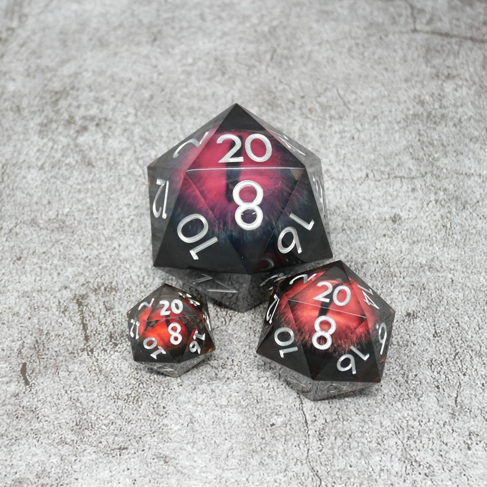 Smaug's Eye | Giant D20 Moving Eye DnD Dice | Acrylic RPG Gaming Dice (ONLINE ORDER ONLY)