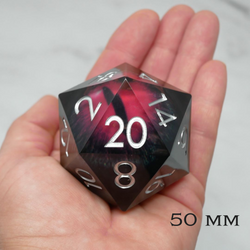 Smaug's Eye | Giant D20 Moving Eye DnD Dice | Acrylic RPG Gaming Dice (ONLINE ORDER ONLY)