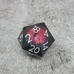 Smaug's Eye | Giant D20 Moving Eye DnD Dice | Acrylic RPG Gaming Dice (ONLINE ORDER ONLY)