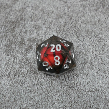 Smaug's Eye |  7 Piece Moving Eye DnD Dice Set | Acrylic RPG Gaming Dice (ONLINE ORDER ONLY)