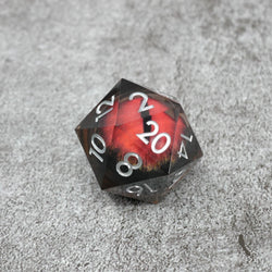 Smaug's Eye | Giant D20 Moving Eye DnD Dice | Acrylic RPG Gaming Dice (ONLINE ORDER ONLY)