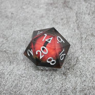 Smaug's Eye | Giant D20 Moving Eye DnD Dice | Acrylic RPG Gaming Dice (ONLINE ORDER ONLY)