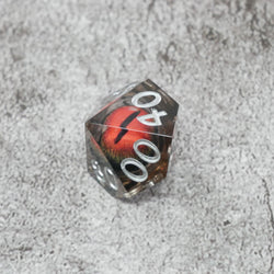 Smaug's Eye |  7 Piece Moving Eye DnD Dice Set | Acrylic RPG Gaming Dice (ONLINE ORDER ONLY)