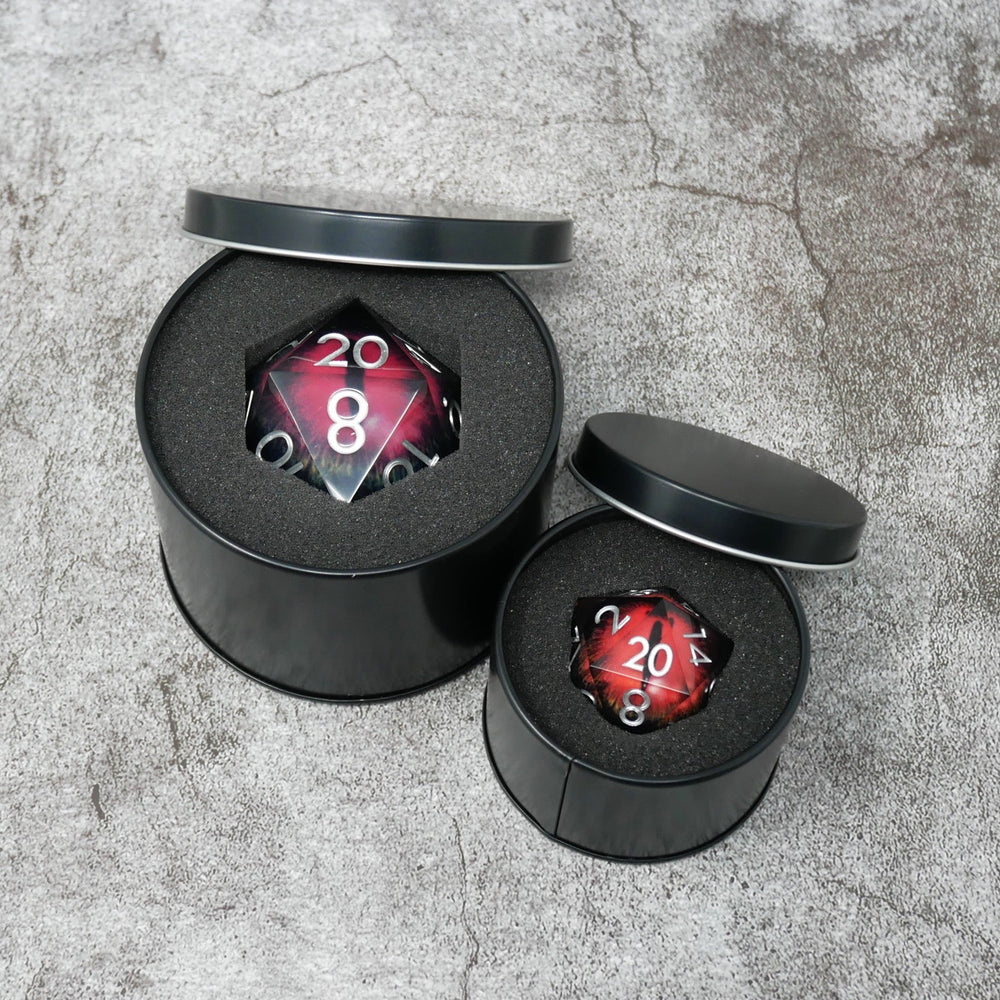 Smaug's Eye | Giant D20 Moving Eye DnD Dice | Acrylic RPG Gaming Dice (ONLINE ORDER ONLY)