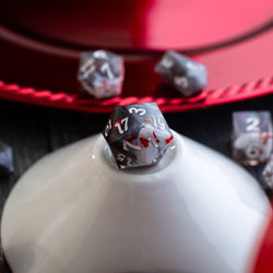 Smoke And Blood Handmade Resin DND Dice Set (ONLINE ORDER ONLY)